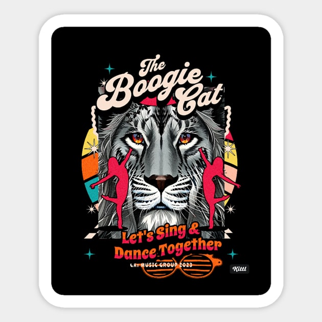 The Boogie Cat, lets sing & dance together (lion) Sticker by PersianFMts